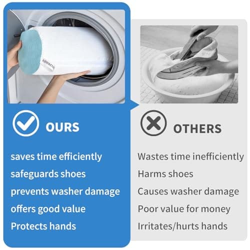 Shoe & Trainer Washing Machine Bag, Mesh Laundry Bag, Reusable 2 Pack — view 6