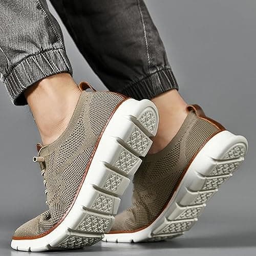 Mens Wearbreeze Shoes, Breeze - Comfortable and Stylish Footwear, Urban - Ultra Comfortable Shoes (Khaki, Adult, Men, 7.5, Numeric, UK Footwear Size System, Wide) — view 4