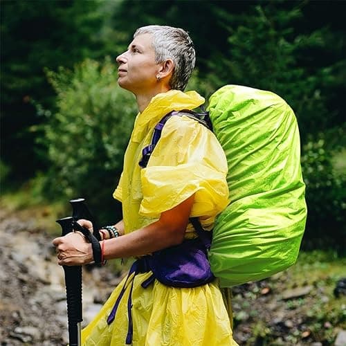 XPEX Pack of 1 Rain Cover Backpack, Rain Cover for Backpacks with Reflective Strips, Backpack Protective Cover, Waterproof, Reflective Backpack Rain Cover with 1 Storage Bag (10-50 L) — view 5