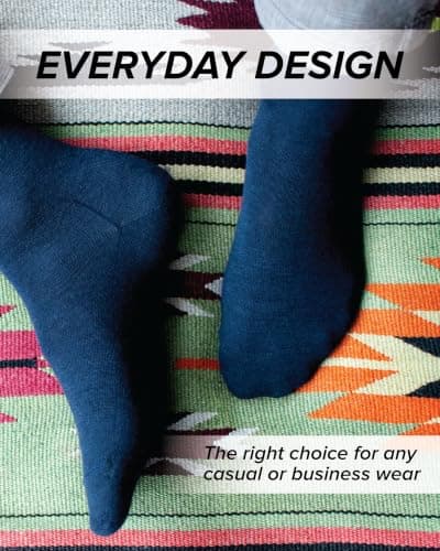 vitsocks Men's 80% MERINO WOOL Warm Thin Winter Socks (3 PAIRS) Fine Woollen Rich Dress Business Everyday Mid-Calf, brown, 10-12 — view 5