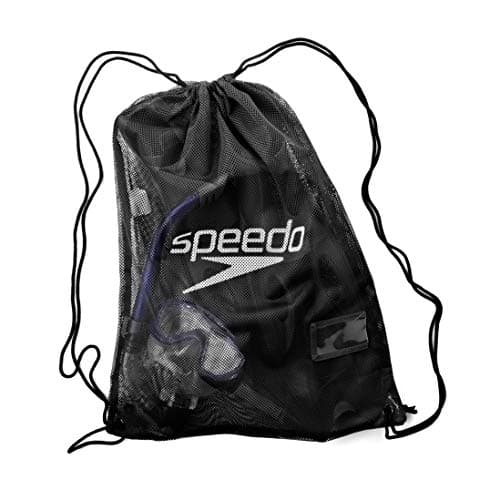 Speedo Unisex-Adult Pool Mesh Bag | Kit Bag | Swim Bag Bag, Black, One Size — view 2
