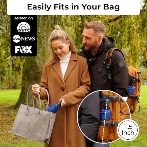 TUMELLA Strongest Windproof Travel Umbrella (Compact, 100MPH Wind-Tested) — view 2