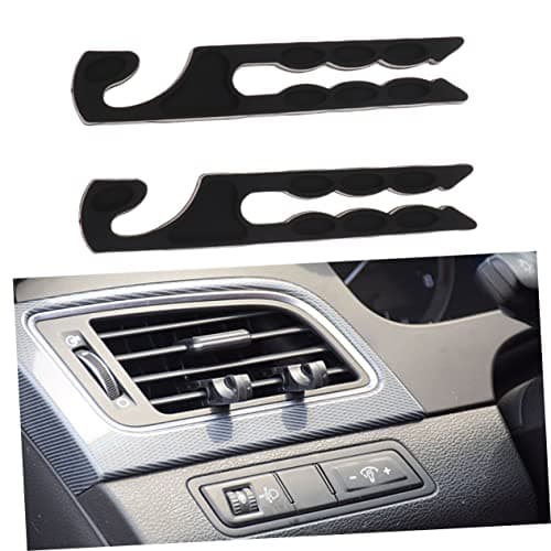CIYODO 2 Pairs Car Air Vent Holder Hooks Universal Mount for Phone Earphones Glasses Organizer Cable Storage Auto Air Vent Bracket — view 6