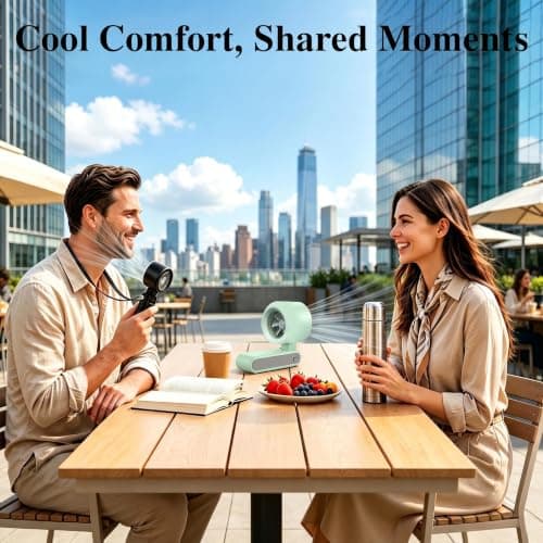 Fenxyo Portable Handheld Turbo Fan, 3-in-1 4000mAh Rechargeable Hand Fan — view 5