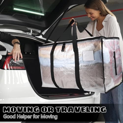 Dntorx 8 Pack 90L Moving Bags Heavy Duty Storage Bag Dorm Moving Essential — view 6