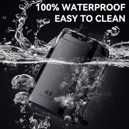ENCHEN Mini Portable Electric Shaver - Rechargeable USB Type-C Beard Razor, Magnetic Blade, Waterproof Double Flex Head Razor for Wet and Dry Shaving, Instant Men Face Grooming Shavers — view 3