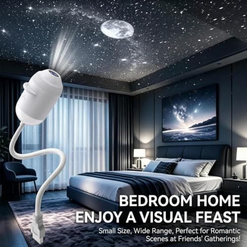 Multi-Theme Galaxy Projection Night Light, USB Plug Play Star Lamp — view 2