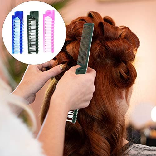 12pcs Plastic Folding Comb Set Portable Travel Hair Care — view 4