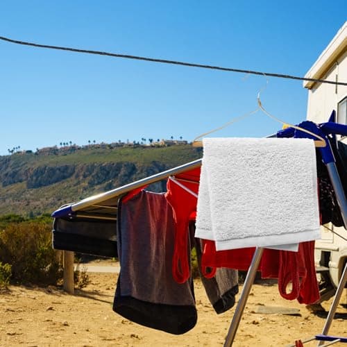 Portable Windproof Travel Clothesline Rope 3.2m Polyester Anti Skid — view 5