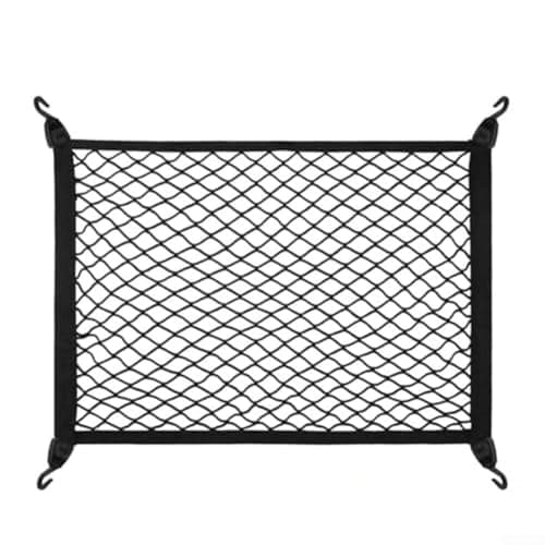 FUANA Car Trunk Storage Net 80x60cm, Elastic Luggage Organizer for Black — view 2