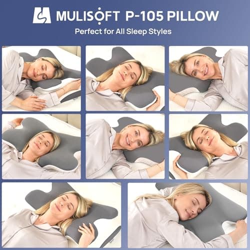 MULISOFT Memory Foam Pillow, Cervical Pillow, Neck Pillow, Ergonomic Pillow — view 4