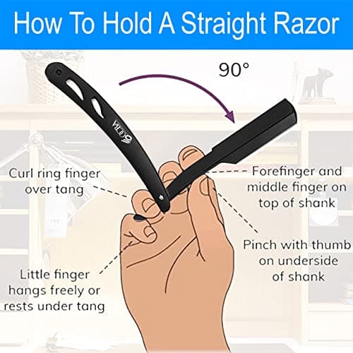 OCBA Barber Razor Wooden Shaving Light Weight Professional Barber Razor 3 Piece Set — view 5
