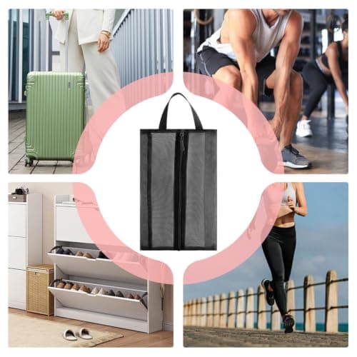 Shoe Covers for Travel Dustproof Clear Mesh Dust-Proof Moist-Proof Pouch — view 4