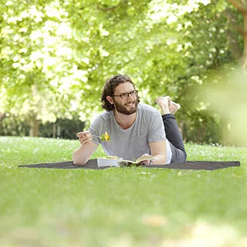 Siegvoll Mini Pocket Beach Mat Picnic Blanket 70 x 110 cm (Black) — view 6