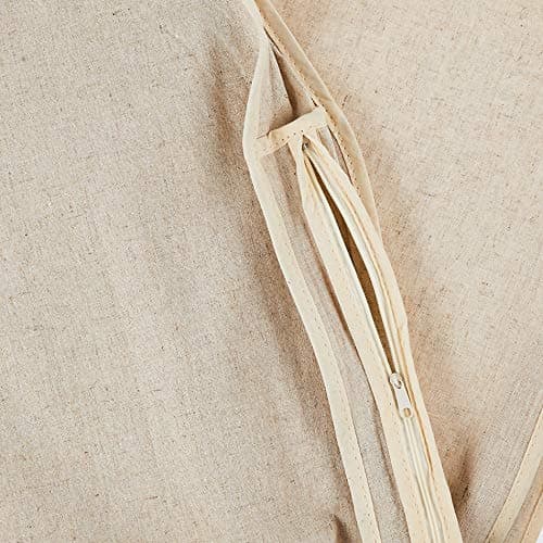 Whitmor Zippered Garment Bag Natural Linen, Large — view 5