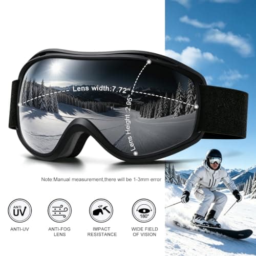 FMY Ski Goggles Snowboard Goggles for Men Women Adults Youth — view 3