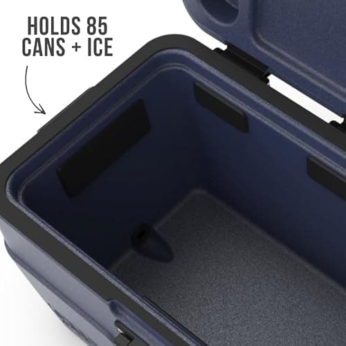 Rugged Road V2 Floating Cooler with 7 Day Ice Retention, Ultralight Design (Blue Steel, 85 Can) — view 4