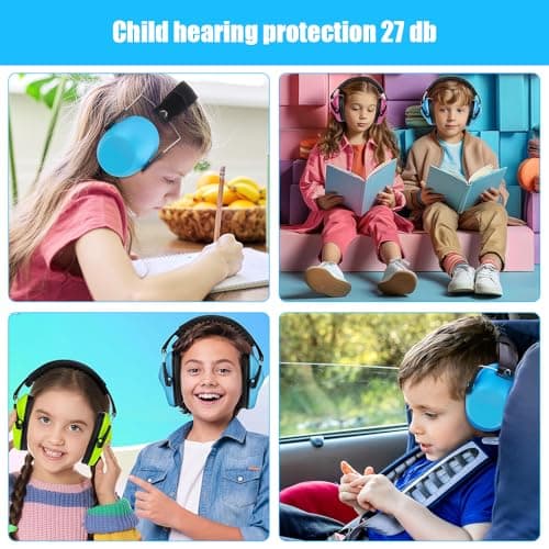 JOAASU 6 Pack Kids Ear Defenders, Ear Defenders Children, 26dB SNR Noise Cancelling Headphones for Kids, Soft Childrens Ear Headphones Ear Muffs, for Boys, Girls, Toddlers, Child — view 6
