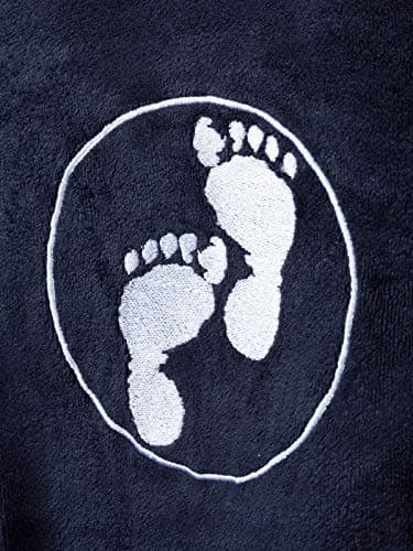 Two Bare Feet Microfibre Towelling Changing Robe for Adults – Lightweight Towel Poncho for Easy Changing, Quick-Dry Beach Cover-Up, Surfing & Swimming Accessory (Black - Large) — view 5