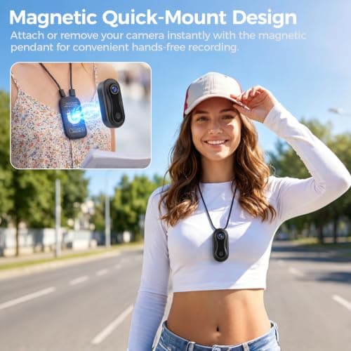 4K Body Cam, WiFi Wearable Mini Camera, Portable Thumb Camera, POV Cam — view 6