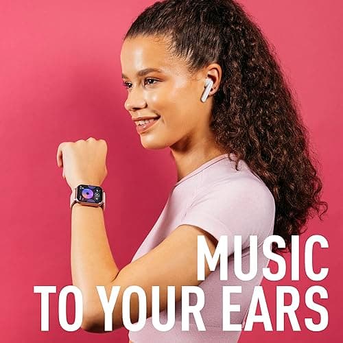 Reflex Active Series 17 Women's Multi-Function Digital Smartwatch and Wireless Earbud Set — view 2