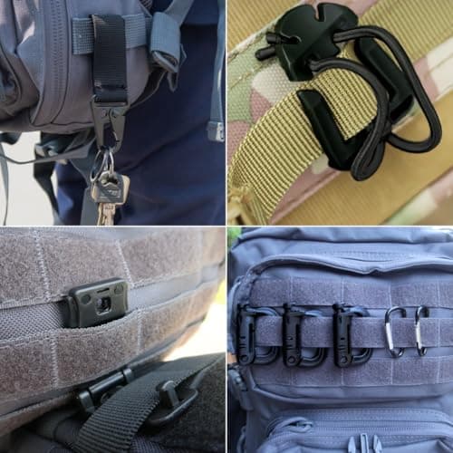 Molle Bag 3 Pack Tactical Waist Bags with 12 Accessories Multifunctional Fanny Pack Compact Belt Bag Bum Bag EDC Pouch for Camping Cycling Training — view 5