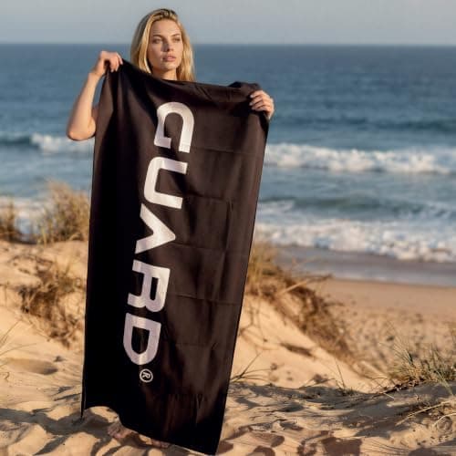 GUARD® KERNOW G.TOWEL Extra thick 380gsm. Extra Large sand free microfibre beach towel. 100% recycled polyester, quick dry, super absorbent. For surfing, swimming, beach, gym, camping, packs into bag. — view 6