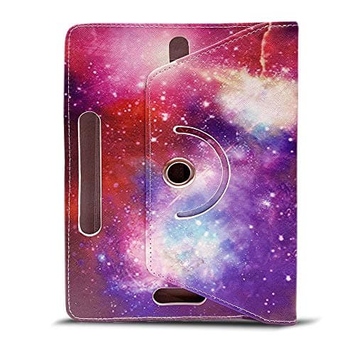 Universal 10 Inch Tablet Case Cover - Premium PU Leather 360 Degree Rotating Stand Folio Wallet Case + Free Stylus — view 3