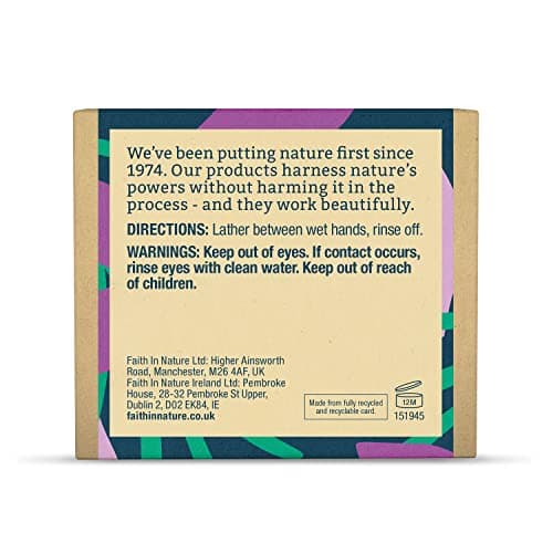 Faith In Nature Natural Lavender Hand Soap Bar, Relaxing, Vegan & Cruelty Free, No SLS or Parabens, 100g — view 2
