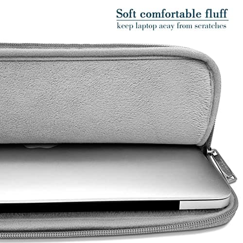 TECOOL 15.6 Inch Laptop Sleeve Protective Laptop Case 15.6 Inch,Grey — view 5