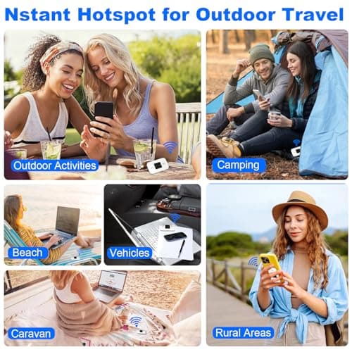 Portable WiFi Travel Router with SIM Card Slot, Plug & Play, Pocket 4G Mobile Router Hotspot, High Global Compatibility, Mobile WiFi Hotspot Dongle Connects Up to 10 Devices MINI Hotspot Modem — view 5