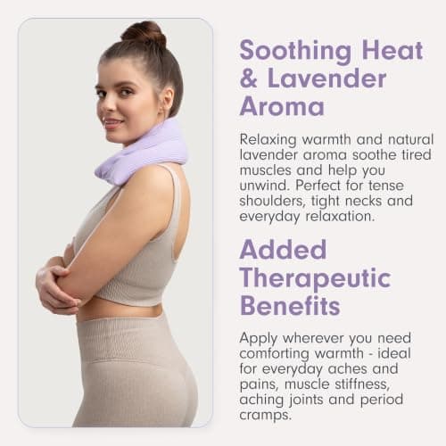 Zhu-Zhu Wheat Bags Microwavable Lavender Body Wrap Heat Pad, Lilac Fleece — view 3