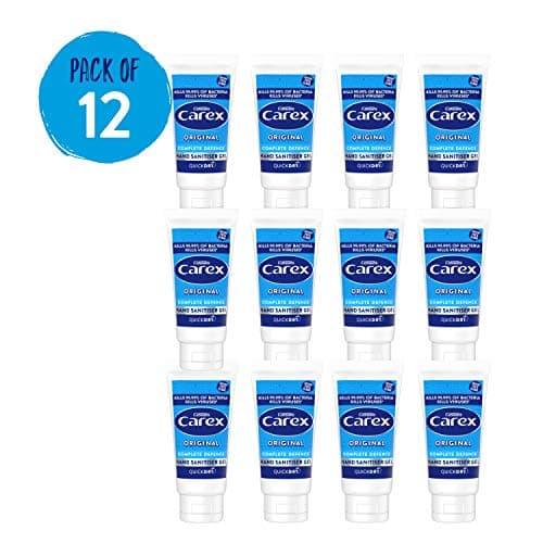 CAREX Complete Original Anti Bacterial Hand Sanitiser Gel Pack of 12, with Anti Viral action* Hand Gel and 70 Percent Alcohol that Cleans, Cares and Protects, 50 ml — view 2