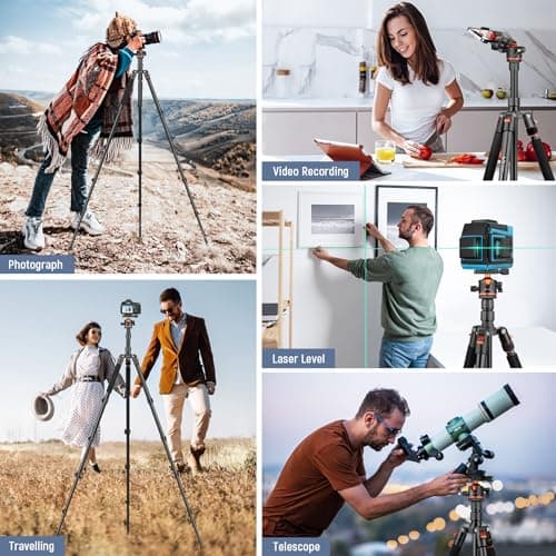 Victiv 78"/ 198cm Camera Tripod with 360° Panoramic Ball Head for Travel — view 5