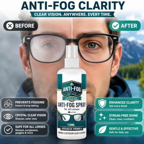 Anti Fog Spray for Glasses Streak-Free Quick-Dry Eyeglass Cleaner — view 4