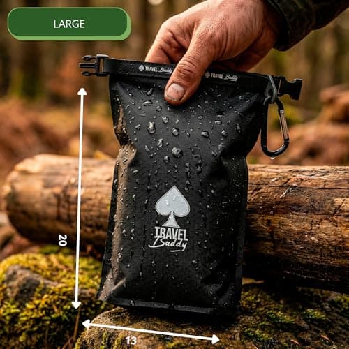 Travel soap bar Bag case - Box Holder, Waterproof - Leakproof with Suction Cup and Carabiner (Small - fits only soap bar up to 300gr / 10oz) (XL) — view 3