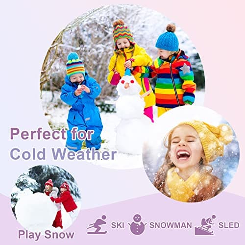 Pesaat Winter Kids Fleece Scarf Solid Baby Neck Warmer for Toddler 1-6Y — view 6