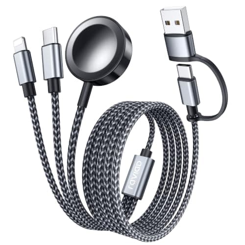 Upgraded 3 in 2 Apple Watch Charger iPhone Charger Cable Travel Essentials