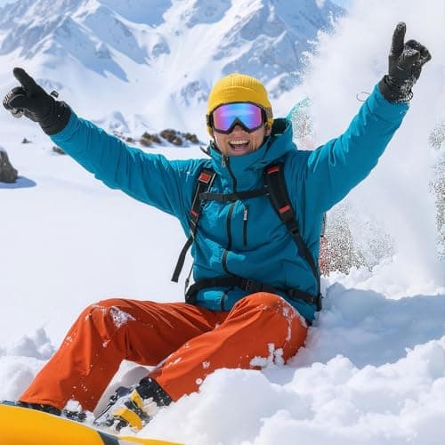 GWAWG Adult Snow Ski Goggles,Wide View Snowmobile Goggle,Cycling Motorcycle Snowmobile Ski Goggles,Unisex Snow Goggles Windproof for Youth,Teens,Men & Women — view 5