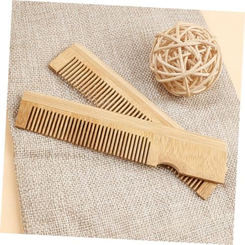 OSOLADY 2pcs Mustache Comb Hair Comb Portable Pocket for Men Beard Small Bamboo for Mustache Smoothing and Travel Accessories for Men — view 2