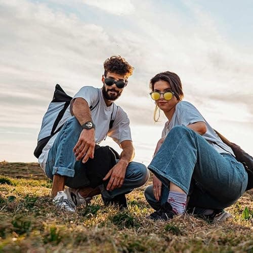 Zestivra Polarized Magnet Shades – Retro UV Block Eyewear | Sun Protection Glasses with Magnetic Frame for Night Driving Outdoor Travel Men Women Eye Comfort Style — view 2