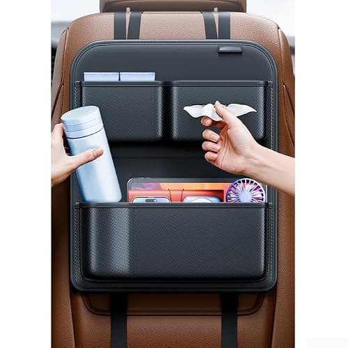 Leather Car Seat Back Efficient for Phone Wallet Leather Car — view 6