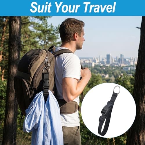 4 Pcs Add a Bag Luggage Straps for Suitcases Jacket Gripper Strap — view 4