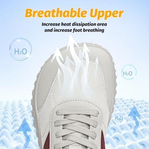 HOBIBEAR Trail Running Shoes Women Mens Minimalist Barefoot Sneakers Zero Drop Sole Casual Walking Hiking Shoes with Wide Toe Box White — view 5