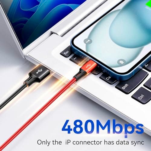 Minlu 3-Pack Multi USB Charging Cable,Multi Charger Cable 4 in 1 Black/4Ft — view 3