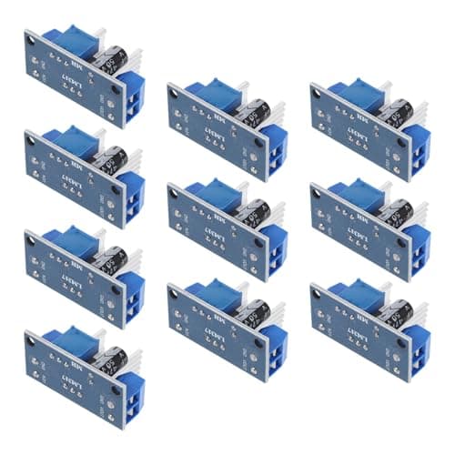 TEMPNAP Voltage Regulator Power Module and Wide Input Compatibility with Compact Board Design 10pcs Dc-dc Step-down Converter Board Adjustable Linear Voltage Regulator for Automotive Power
