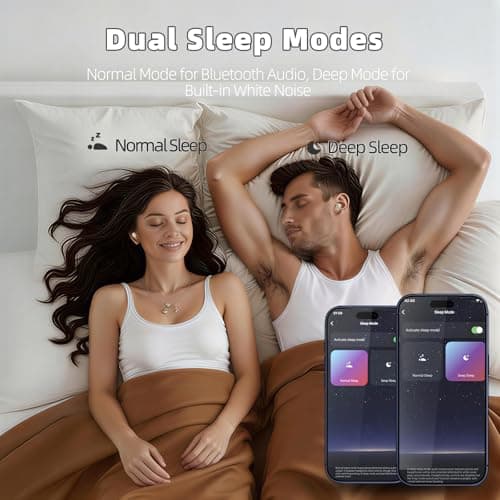 Sleep Earbuds, Bluetooth 5.4 Sleep Headphones with Dedicated App, Dual Sleep Modes, 48H Sleep Earphones with 7 EQ Modes, 5 White Noise, Mini Sleep Ear Buds for Napping/Sleeping/Traveling, Beige — view 4