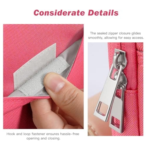 Dadanism 8-9 Inch Tablet Sleeve Padded Carrying Case, Watermelon Pink — view 5