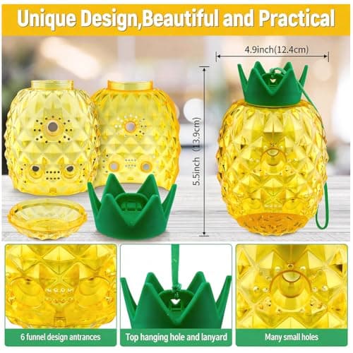 YUPDFGB 2 Pack Spherical Outdoor Hanging Monitoring Device, Waterproof Reusable Garden Monitoring Tool, Decorative Outdoor Accessory for Patio Yard Balcony — view 2