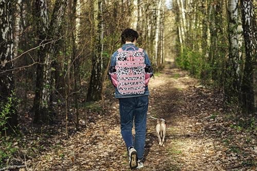 LHI Military Tactical Backpack for Men and Women 45L Large waterproof Rucksack for School, Hiking, Trekking, Hunting - Pink leopard — view 2